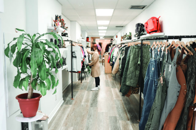 Vintage Clothing Store racks