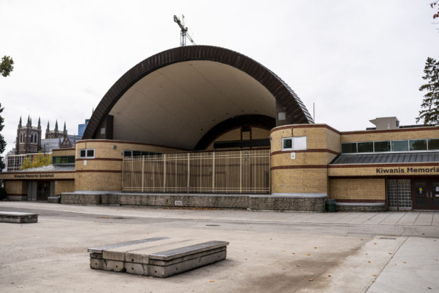 band shell at Victoria Park