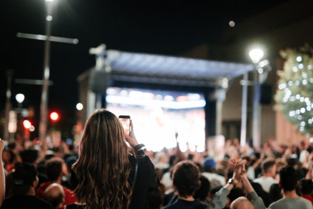 Concert on Dundas Place