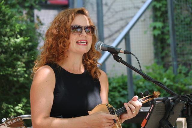Singer at Rotary Reading Garden