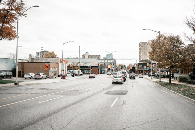 Driving down Richmond Row