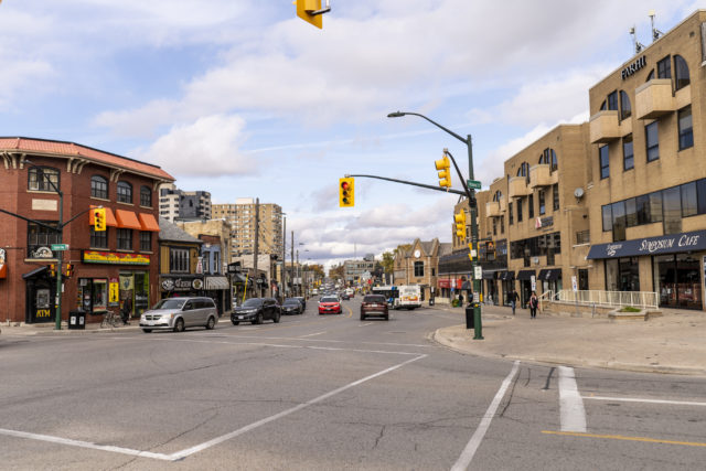 Streetscape of Richmond Row